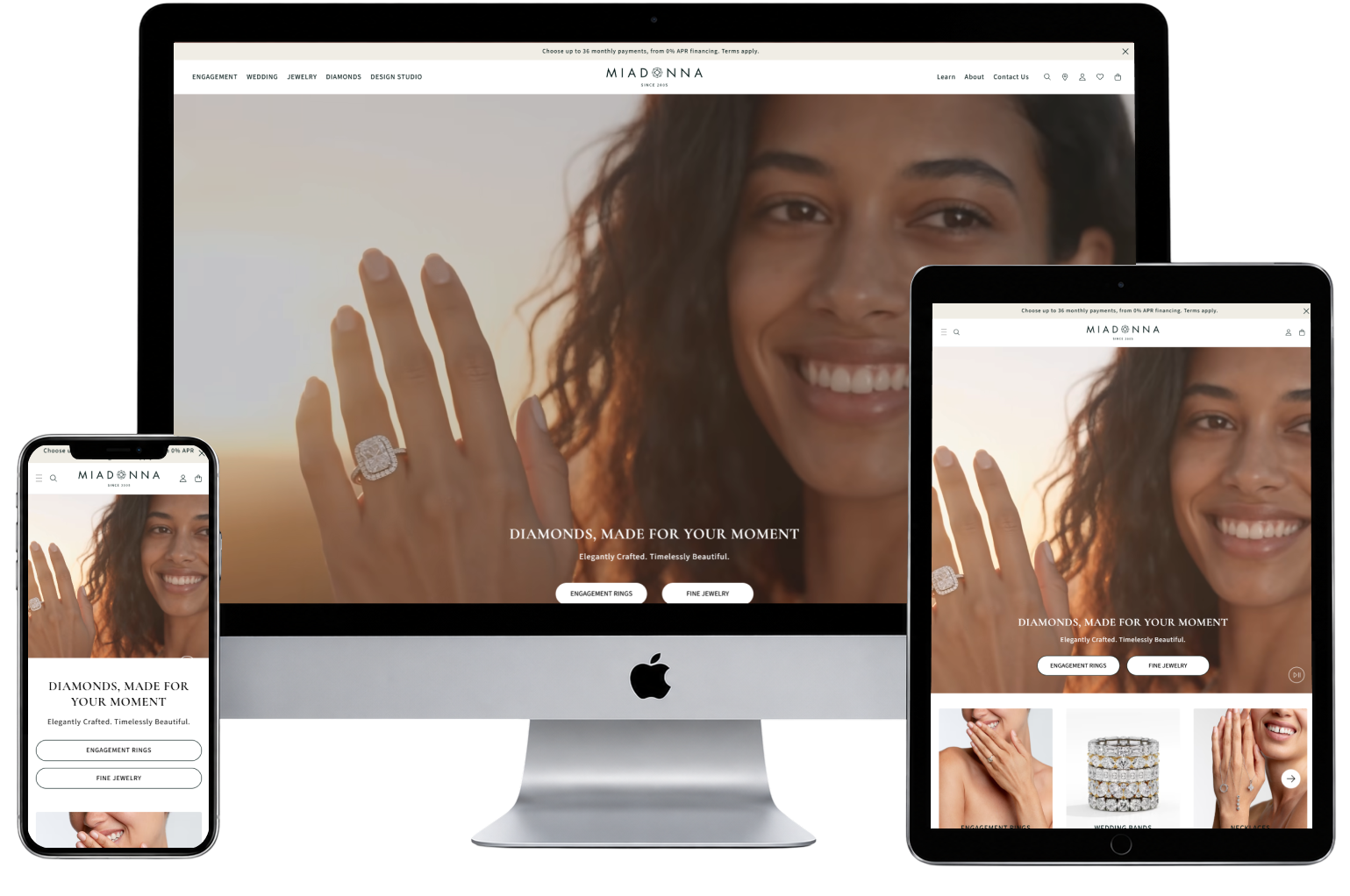 Miadonna website preview