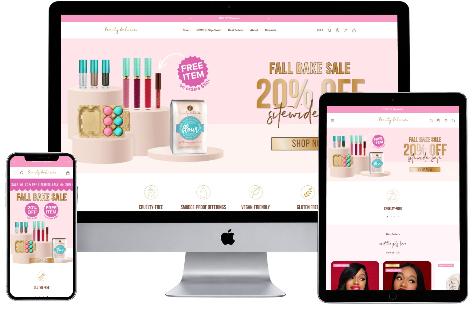 Beautybakerie website preview