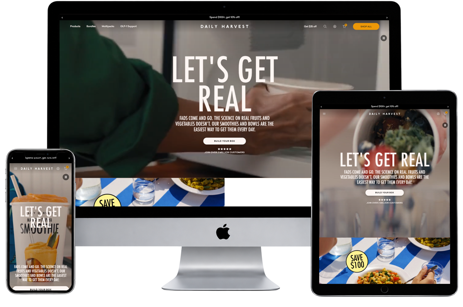 Daily-harvest website preview