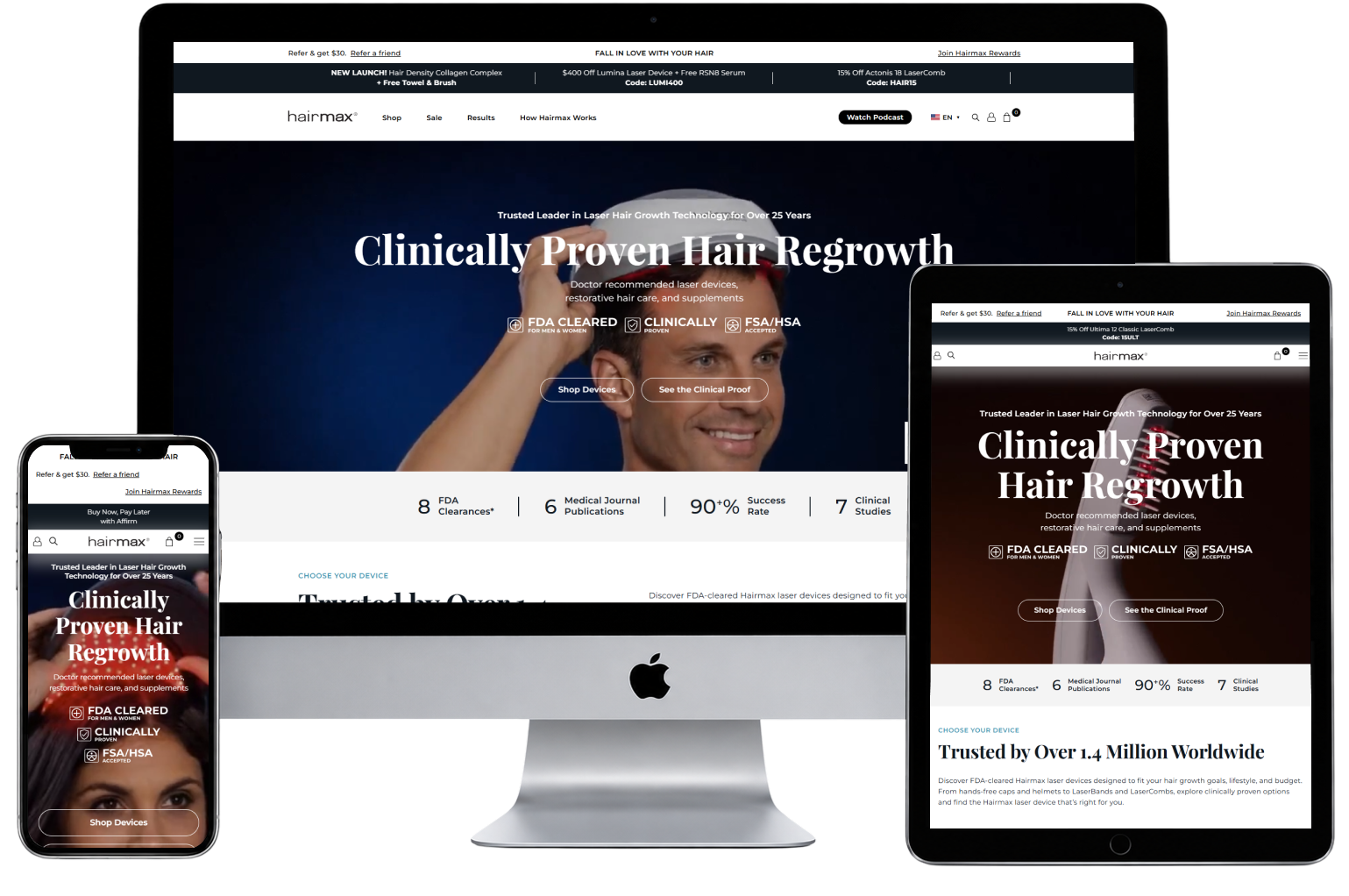 Hairmax website preview